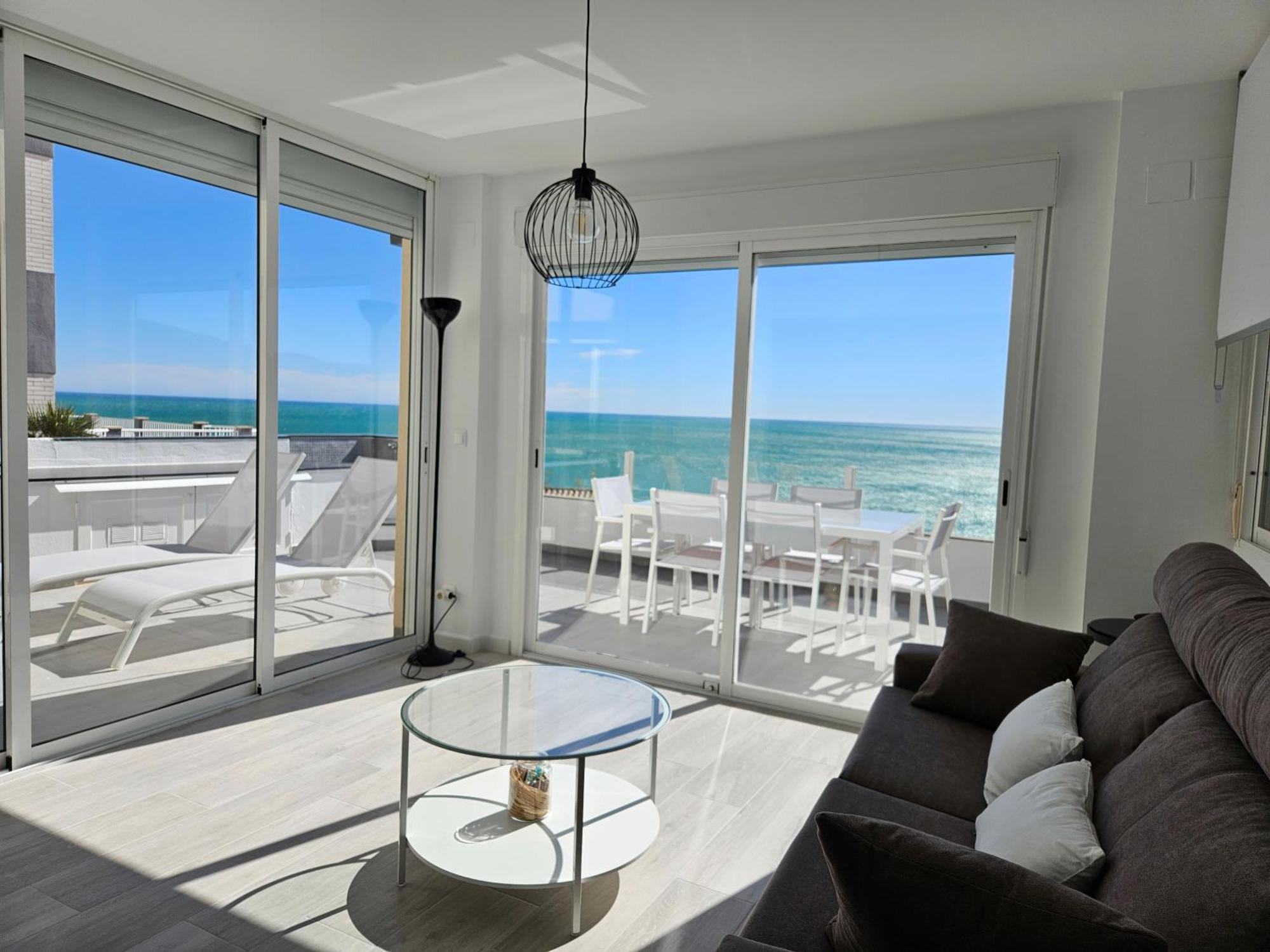 Fantastico Duplex Con Vistas Impresionantes Al Mar Apartman Peñíscola Kültér fotó