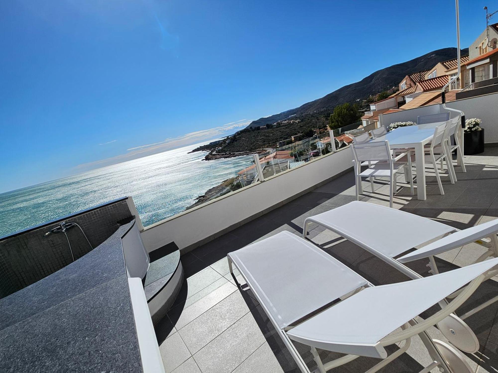 Fantastico Duplex Con Vistas Impresionantes Al Mar Apartman Peñíscola Kültér fotó